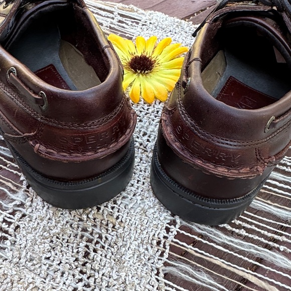 🚤 SPERRY TOP-SIDER; Men’s Dk. Brown Leather Classic Boat Loafers in Sz. 9 - NICE - Picture 5 of 10